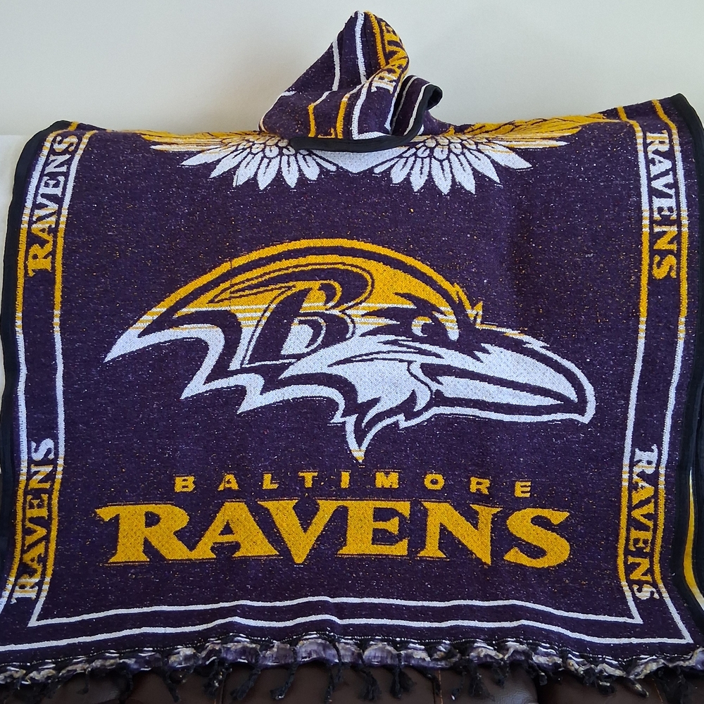 Baltimore Ravens Hooded Poncho